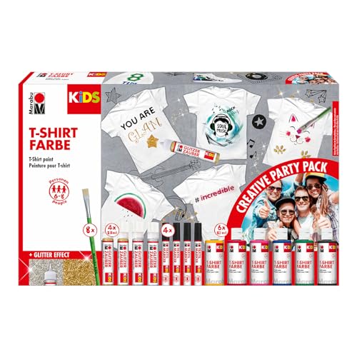 CREATIV DISCOUNT Kids T-Shirt Party Pack, 22-teilig von CREATIV DISCOUNT