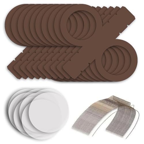 CREATIV DISCOUNT Laternen Bastelset für Braune Laternen, 10 braune Rohlinge, 20 runde Transparentpapierzuschnitte, 10 Laternenbügel, Ideal für 10 Martinslaternen CREATIV DISCOUNT Laternen Bastelset für Braune Laternen, 10 braune Rohlinge, 20 runde Transparentpapierzuschnitte, 10 Laternenbügel, Ideal für 10 Martinslaternen von CREATIV DISCOUNT