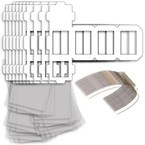 CREATIV DISCOUNT Laternen Bastelset für Eckige Laternen Weiß, 10 weiße Rohlinge, 10 Laternenbügel, 25 Bogen Transparentpapier 22x51 cm, Ideal für 10 Martinslaternen 13,5x13,5x18 cm von CREATIV DISCOUNT