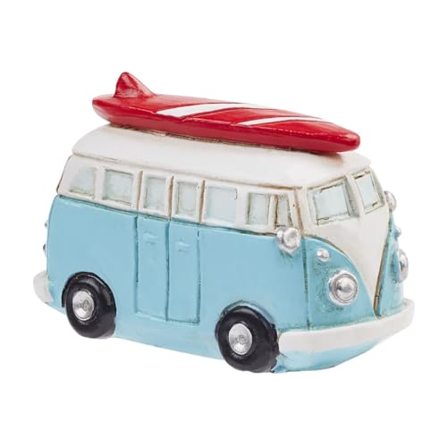 CREATIV DISCOUNT Miniatur-Camping-Bus mit Surfbrett, Größe ca. 4,5 cm von CREATIV DISCOUNT