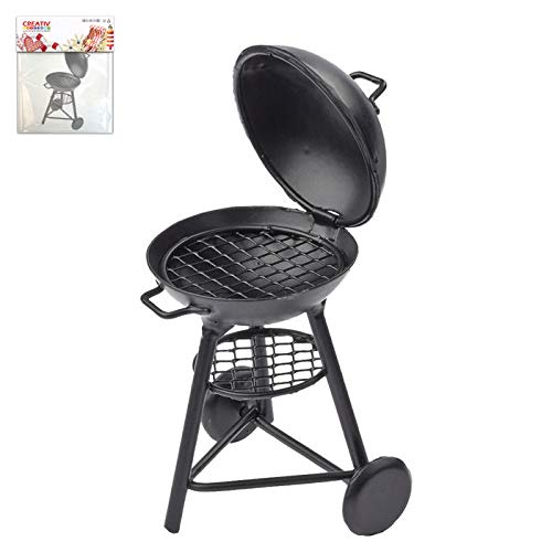 CREATIV DISCOUNT Miniatur- Grill aus Metall, 8,5x3,5cm von CREATIV DISCOUNT