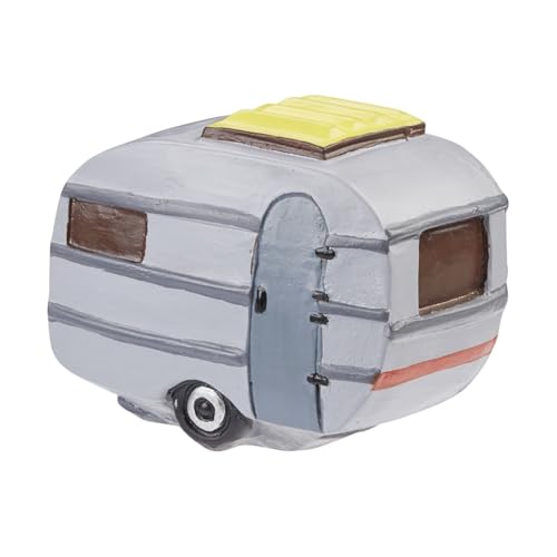 CREATIV DISCOUNT Miniatur-Wohnwagen, Größe 6 x 3,7 x 4,8 cm von CREATIV DISCOUNT