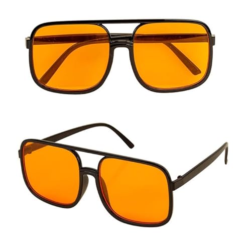 CREATIV DISCOUNT NEU Brille 90er HipHop, orangene Gläser von CREATIV DISCOUNT