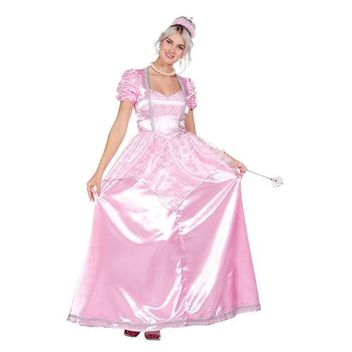 CREATIV DISCOUNT NEU Damen-Kostüm Traum-Prinzessin, Kleid mit Puffärmeln, pink, Gr. 42 von CREATIV DISCOUNT