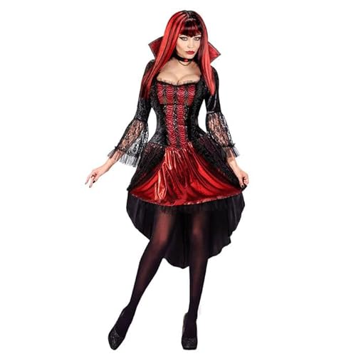 CREATIV DISCOUNT NEU Damen-Kostüm Vampirkleid, inklusive Halskette, Gr. S von CREATIV DISCOUNT