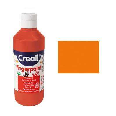 CREATIV DISCOUNT NEU Fingermalfarbe 250ml, Orange PREISHIT von CREATIV DISCOUNT