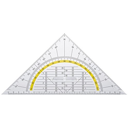 CREATIV DISCOUNT NEU Geodreieck mit Griff, 22 cm von CREATIV DISCOUNT