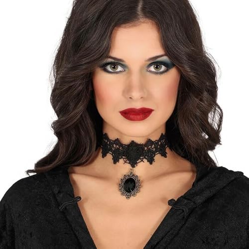 CREATIV DISCOUNT NEU Halsband/Choker Halloween, mit schwarzem Stein von CREATIV DISCOUNT