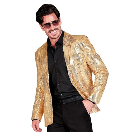 CREATIV DISCOUNT NEU Herren-Kostüm Pailletten-Jacke gold, Gr. L von CREATIV DISCOUNT