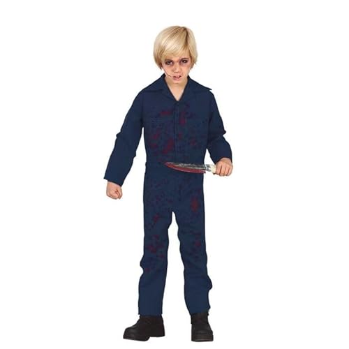 CREATIV DISCOUNT NEU Kinder-Kostüm Blauer Killer-Overall, 10-12 Jahre von CREATIV DISCOUNT