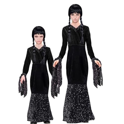 CREATIV DISCOUNT NEU Kinder-Kostüm Schwarzes Halloweenkleid, Gr. 116 von CREATIV DISCOUNT