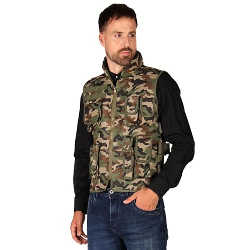 CREATIV DISCOUNT NEU Soldaten-Weste Army für Erwachsene im Camouflage-Style, Einheitsgröße von CREATIV DISCOUNT