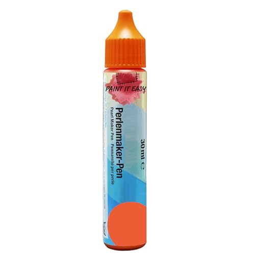 CREATIV DISCOUNT Perlenmaker-Pen, 30 ml, orange von CREATIV DISCOUNT