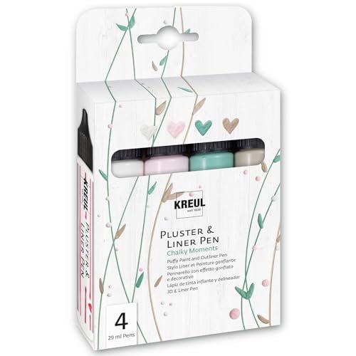 CREATIV DISCOUNT Pluster & Liner Pen 4er Chalky Moments von CREATIV DISCOUNT