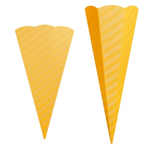 CREATIV DISCOUNT Schultüten aus 3D-Welle zum Stecken, 68cm, 5 Stück, gelb CREATIV DISCOUNT Schultüten aus 3D-Welle zum Stecken, 68cm, 5 Stück, gelb von CREATIV DISCOUNT