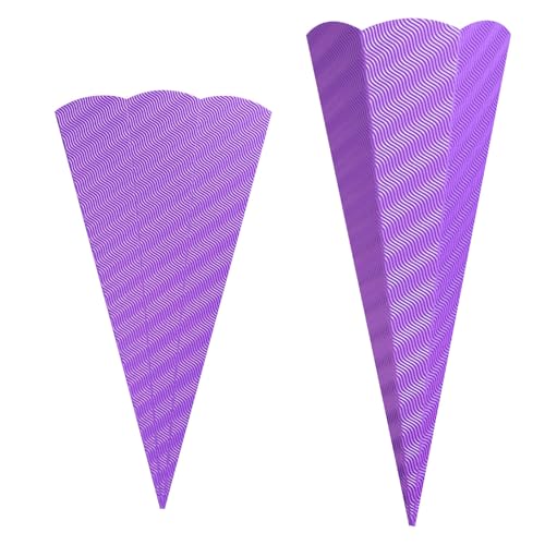 CREATIV DISCOUNT Schultüten aus 3D-Welle zum Stecken, 68cm, 5 Stück, lila CREATIV DISCOUNT Schultüten aus 3D-Welle zum Stecken, 68cm, 5 Stück, lila von CREATIV DISCOUNT