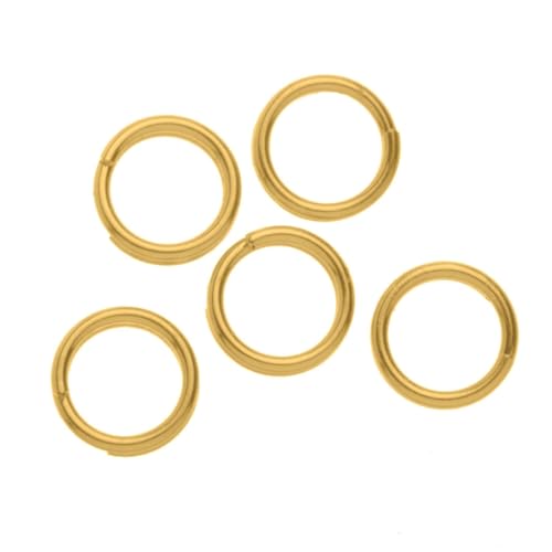 CREATIV DISCOUNT Spaltringe, 15 Stück, 7 mm, goldfarben CREATIV DISCOUNT Spaltringe, 15 Stück, 7 mm, goldfarben von CREATIV DISCOUNT