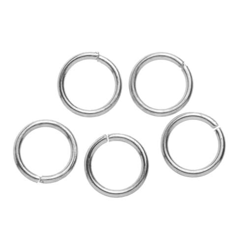 CREATIV DISCOUNT Zwischenringe, 20 Stück, 8 mm, silberfarben von CREATIV DISCOUNT