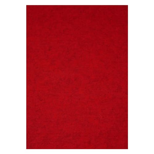 Creative Discount Filzplatte, 75x50cm, 1 St. Rot meliert von CREATIV DISCOUNT