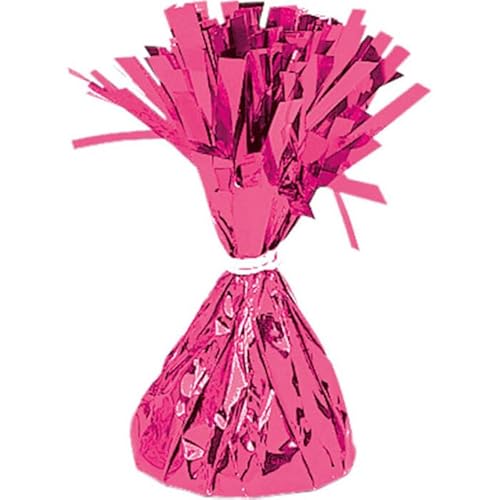 Gewicht für Heliumballon/Folienballon mit Folienfransen, Gewicht: ca. 170 g, Farbe: Magenta von CREATIV DISCOUNT