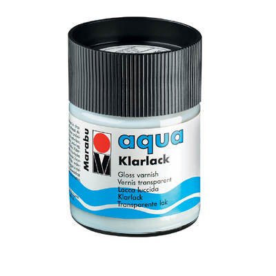 Marabu aqua Klarlack, Glas 50ml [Spielzeug] von CREATIV DISCOUNT