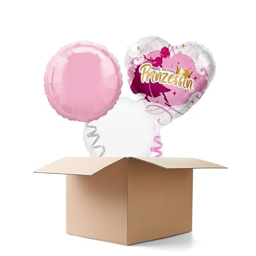 NEU Ballongrüße Happy Birthday Prinzessin, 3 Ballons von CREATIV DISCOUNT