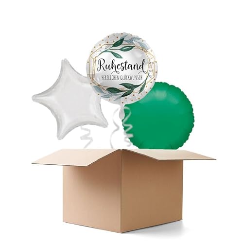 NEU Ballongrüße Ruhestand Herzlichen Glückwunsch, 3 Ballons von CREATIV DISCOUNT