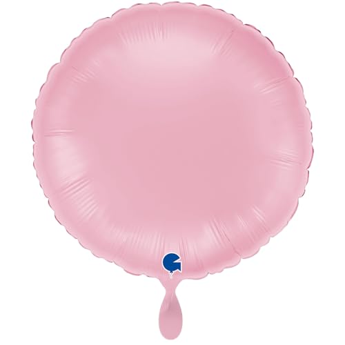 NEU Folienballon rund, ca. 38cm, unifarben, rosa von CREATIV DISCOUNT