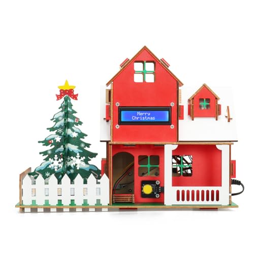 CRGANGZY Programmier-Weihnachtshütten-Kit für, Smart Home, Programmier-Kit, Programmierung, pädagogisches DIY-Elektronik-Kit für Erwachsene und Jugendliche von CRGANGZY