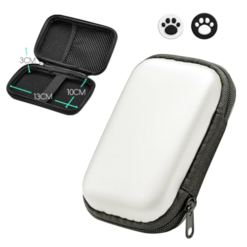 CRGANGZY für Miyoo Mini Plus/für Anberni.c RG35XX/R36S/R35S Tragetasche mit 2 Joystick-Kappen, -Hartschutzhülle, wasserdichte Tragetasche für Miyoo von CRGANGZY