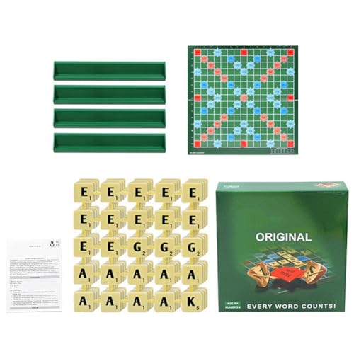 Kreatives Scrabble Englisch Alphabet Wortspiel, Mini Reise Scrabble Brettspiel, Pädagogisches Buchstabier- & Lesespiel for Kinder im Vorschulalter, Familienspielzeug, 2-4 Spieler-Small Kreatives Scrabble Englisch Alphabet Wortspiel, Mini Reise Scrabble Brettspiel, Pädagogisches Buchstabier- & Lesespiel for Kinder im Vorschulalter, Familienspielzeug, 2-4 Spieler-Small von CRGANGZY
