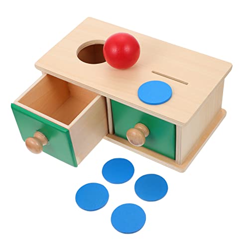 CRILSTYLEO 1 Satz Schublade Ziel Box Kinderspielzeug Babyspielzeug 6 bis 12 Monate Montessori interaktive Spiele kindergeburtstags mitgebsel Lehrmittel feines Bewegungsspielzeug hölzern von CRILSTYLEO