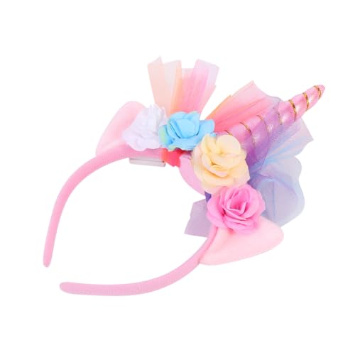 CRILSTYLEO 1 Stück Einhorn Stirnband Kinder Stirnband Kostüm Haarband Kinderkostüme Beleuchtungs Stirnband LED Einhorn Horn Kostüm Stirnband Kopfschmuck Säuglings Stirnbänder von CRILSTYLEO