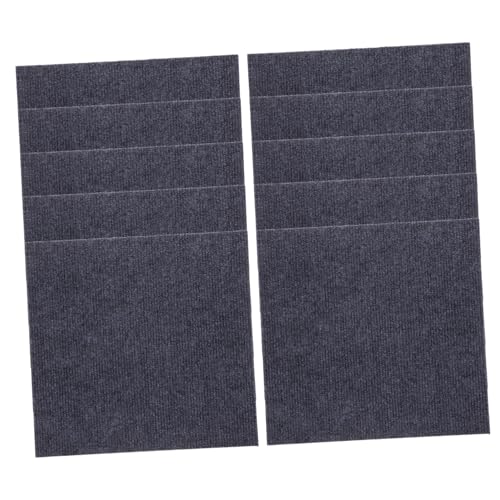 CRILSTYLEO 10St Spleißmatte Puzzlematte turnmatten Teppichfliesen rutschfest ıpad Teppich teppiche gepolsterte Bodenfliesen Teppichfliese für Kleinkinder Polyester (Polyester) Dark Grey von CRILSTYLEO