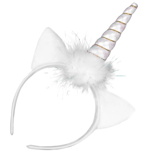 CRILSTYLEO 1Stk Leuchtendes Einhorn-Stirnband Stirnbänder für den Kindertag Einhorn-Ohr-Haarband leuchtender haarreif leuchtende haarbänder Stirnbänder mit Katzenohren Haarband für Mädchen von CRILSTYLEO