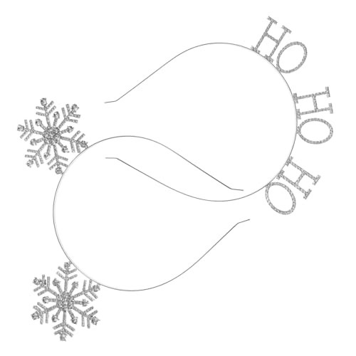 CRILSTYLEO 2 Stück Weihnachts Schneeflocken Haarband Ornamente Festliche Kopfreifen Mit Schneeflocken Design Für Erwachsene Und Kinder Ideal Für Weihnachten Und Winterfeiern von CRILSTYLEO