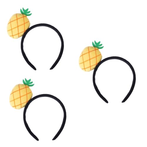 CRILSTYLEO 3St Cosplay-Kopfschmuck haarschmuck haircharm wischtelgeschenk trauzeugengeschenke haarsschmuck Maskiert Exquisites Haaraccessoire Obst Haarreifen Plüsch Haarband Ananas-Haarreifen von CRILSTYLEO