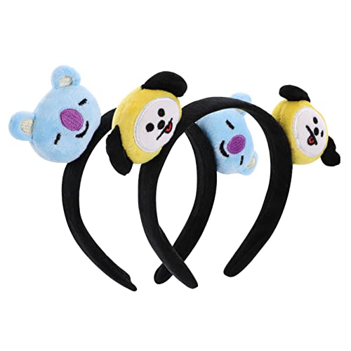 CRILSTYLEO 4 Stück Cartoon-Tier-Stirnband Cartoon-Tier-Stirnbänder Kopfschmuck Make-up-Haarband Ochsenhaarreifen haarschmuck tier haarreif Cartoon-Tierhaarreifen tierische Haarbänder Stoff von CRILSTYLEO