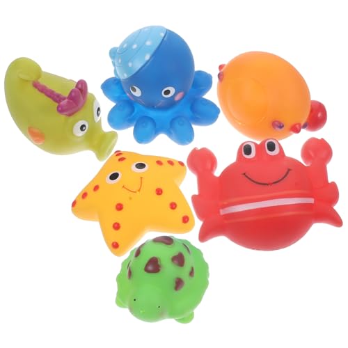 CRILSTYLEO 6st Badespielzeug Für Babys Cartoon-Spielzeug Cartoon Tiere Wasserspielzeug Wasserspielzeug Tierspielzeug Pool-wasserspielzeug Cartoon-Tiere-badespielzeug Vinyl von CRILSTYLEO