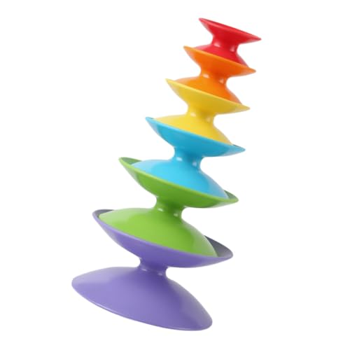 CRILSTYLEO Babyspielzeug Balancierspiel für Kinder Montessori-Spielzeug Regenbogenrad interaktive Spiele Spielzeug für Kinder Kid Toys Farblernspielzeug Stapelspielzeug Plastik Colorful von CRILSTYLEO