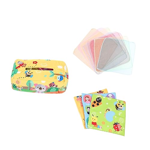 CRILSTYLEO Kasten Lernspielzeug Für Kinder Lernspielzeug Für Babys Sensorisches Babyspielzeug Lernspielzeug Für Kleinkinder Schals Spielen Babyzubehör Kleinkind-Accessoire Plüsch von CRILSTYLEO