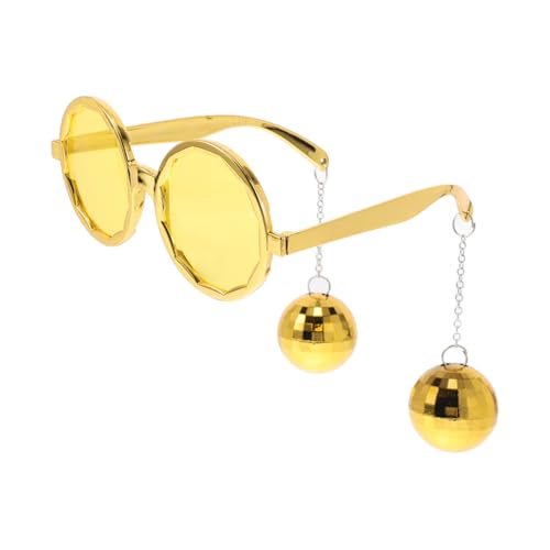 CRILSTYLEO Vintage Disco-kugel-sonnenbrille, Lustige Und Niedliche Partybrille Für Erwachsene, Retro-disco-anhänger-sonnenbrille, Neuheits-accessoire Für Männer Und Frauen von CRILSTYLEO