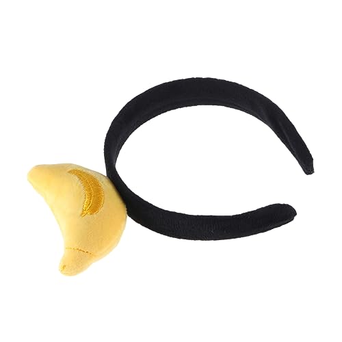 CRILSTYLEO üsch Haar Frucht Stirnband Banane Design Weiche Kopfbedeckung Für Partys Und Cosplay Stylisches Haar Accessoire Zur Haardekoration Für Damen Und ädchen von CRILSTYLEO