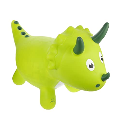 Springender Drache Spielzeug für Kinder kinderspielzeug Indoor-Spielzeug sitzen hüpfen Dinosaurier-Sprungspielzeug zum Spaß aufblasbares Dinosaurier-Sprungspielzeug PVC Green CRILSTYLEO von CRILSTYLEO