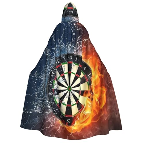 CRJSYCBYB Dart Board bedruckter Kapuzenumhang für Erwachsene, Unisex, Kapuzenumhang von CRJSYCBYB