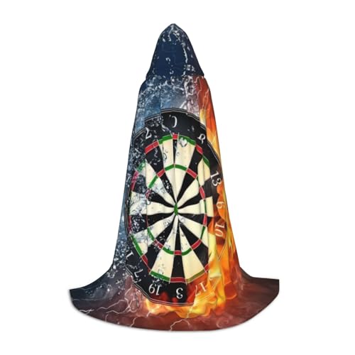 CRJSYCBYB Dart Board bedruckter Kapuzenumhang für Jugendliche, Unisex, Kapuzenumhang von CRJSYCBYB