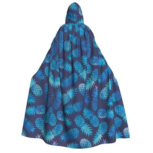 CRJSYCBYB Kapuzenumhang für Erwachsene, Motiv: Blaue Ananas, Unisex, Kapuzenumhang von CRJSYCBYB