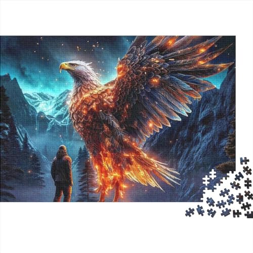 1000 Teile Puzzle Adler Puzzle für Erwachsene für Erwachsene und Jugendliche Holzbrettpuzzle Tolles Geschenk für Erwachsene 1000 Teile (75 x 50 cm) von CRJUS