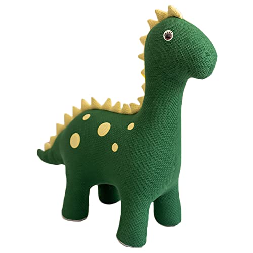 CROCHETTS Maxi-Plüschtier Amigurumi Dinosaurier Dina von Crochet. Stoff mit hypoallergener Baumwollwolle und Holzstruktur. Dina große Häkelpuppe. von CROCHETTS