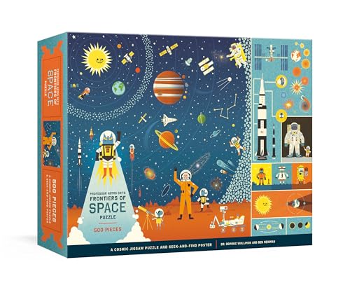 Professor Astro Cat's Frontiers of Space 500-Piece Puzzle: Cosmic Jigsaw Puzzle and Seek-and-Find Poster : Jigsaw Puzzles for Kids von CROWN